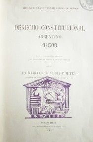 Derecho Constitucional argentino