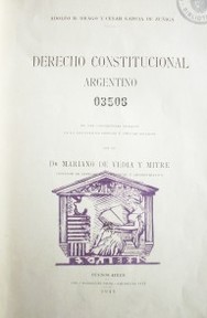 Derecho Constitucional argentino