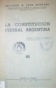 La Constitución Federal Argentina