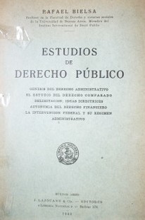 Estudios de Derecho Público