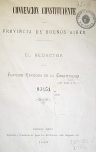Convención constituyente de la provincia de Buenos Aires