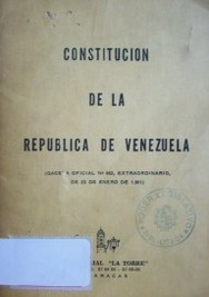 Constitución de la República de Venezuela