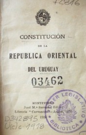 Constitución de la República Oriental del Uruguay