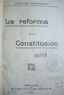 La reforma de la Constitución