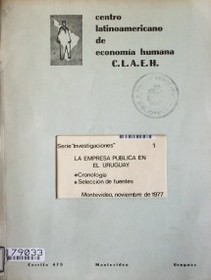 La empresa pública en el Uruguay