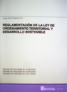 Reglamentación de la Ley de Ordenamiento Territorial y Desarrollo Sostenible