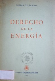 Derecho de la energía