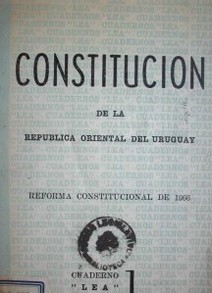 Constitución de la República Oriental del Uruguay