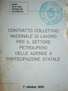 Contratto collettivo nazionale di lavoro per il settore petrolifero delle aziende a partecipazione statale