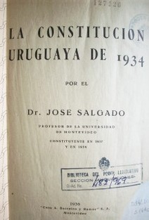 La Constitución uruguaya de 1934