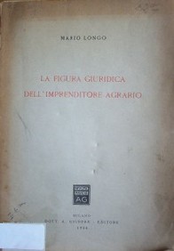 La figura giuridica dell'imprenditore agrario