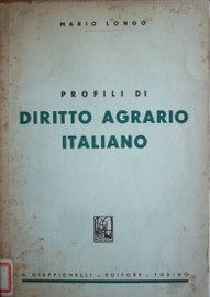 Profili di diritto agrario italiano