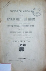Código de Minería para la República Oriental del Uruguay