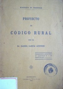 Proyecto de código rural