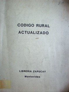 Código rural actualizado