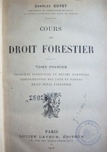 Cours de droit forestier