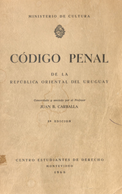 Código Penal de la República Oriental del Uruguay