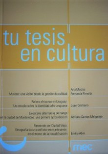 Tu tesis en cultura