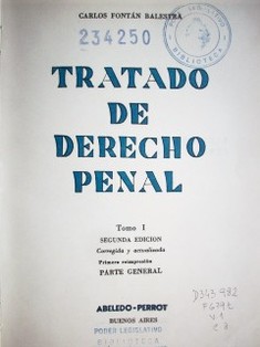 Tratado de Derecho Penal