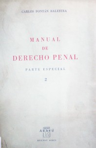 Manual de Derecho Penal : parte especial 2