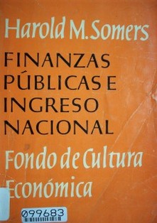 Finanzas públicas e ingreso nacional