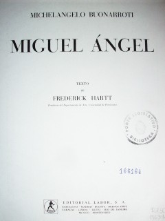 Michelangelo Buonarroti: Miguel Ángel