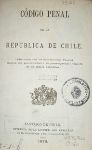 Código penal de la República e Chile