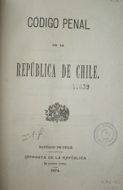 Código penal de la República de Chile