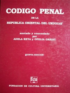 Código Penal de la República Oriental del Uruguay