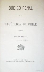 Código Penal de la República de Chile