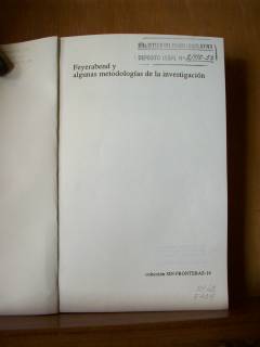 Feyerabend y algunas metodologías de la investigación