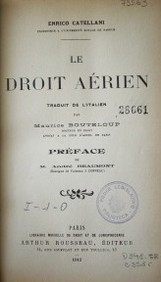 Le droit aérien