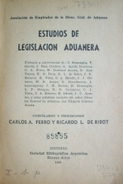 Estudios de legislación aduanera