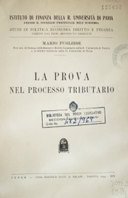 La prova nel processo tributario
