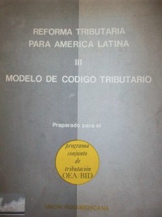 Modelo de código tributario