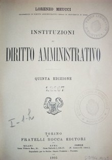 Instituzioni di diritto amministrativo