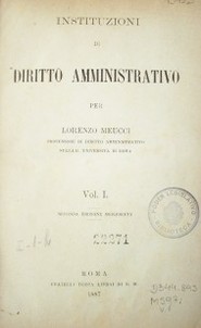 Instituzioni di diritto amministrativo