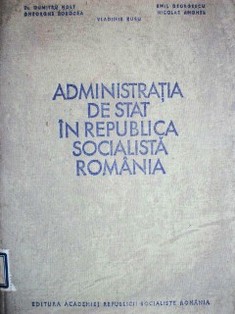 Administratia de stat in República Socialista Romania