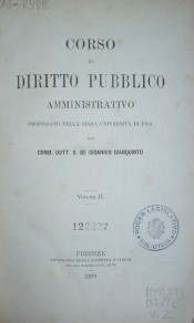 Corso di diritto pubblico amministrativo