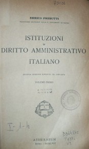 Instituzioni de diritto amministrativo italiano