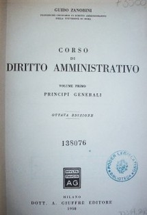 Corso di diritto amministrativo