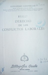 Derecho de los conflictos laborales