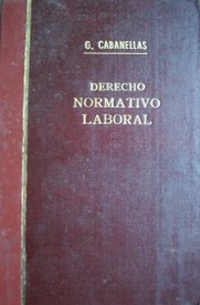 Derecho normativo laboral