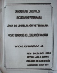 Fichas teóricas de legislación agraria