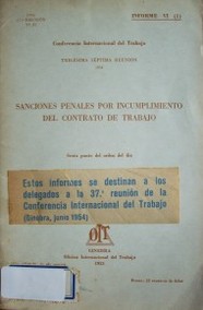 Sanciones penales por incumplimiento del contrato de trabajo : informe VI (2)