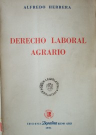 Derecho laboral agrario