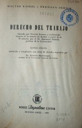 Derecho del Trabajo