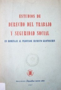 Estudios de derecho del trabajo y seguridad social