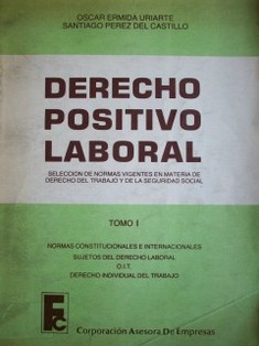 Derecho positivo laboral : selección de normas vigentes en materia de derecho del trabajo y de la seguridad social