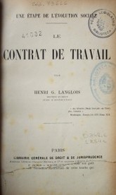 Le contrat de travail